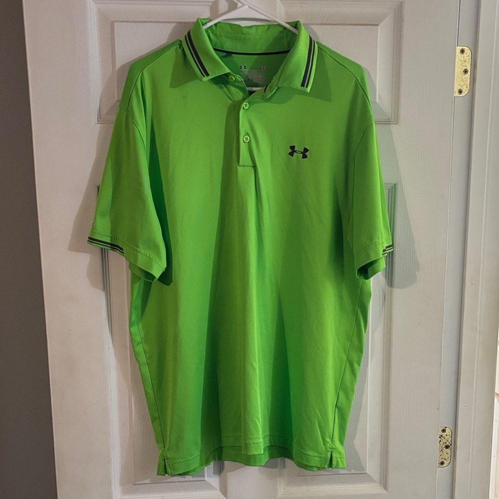 Under Armour Men's Vibrant Green Polo Shirt